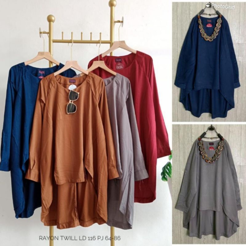 blus rayon twill import