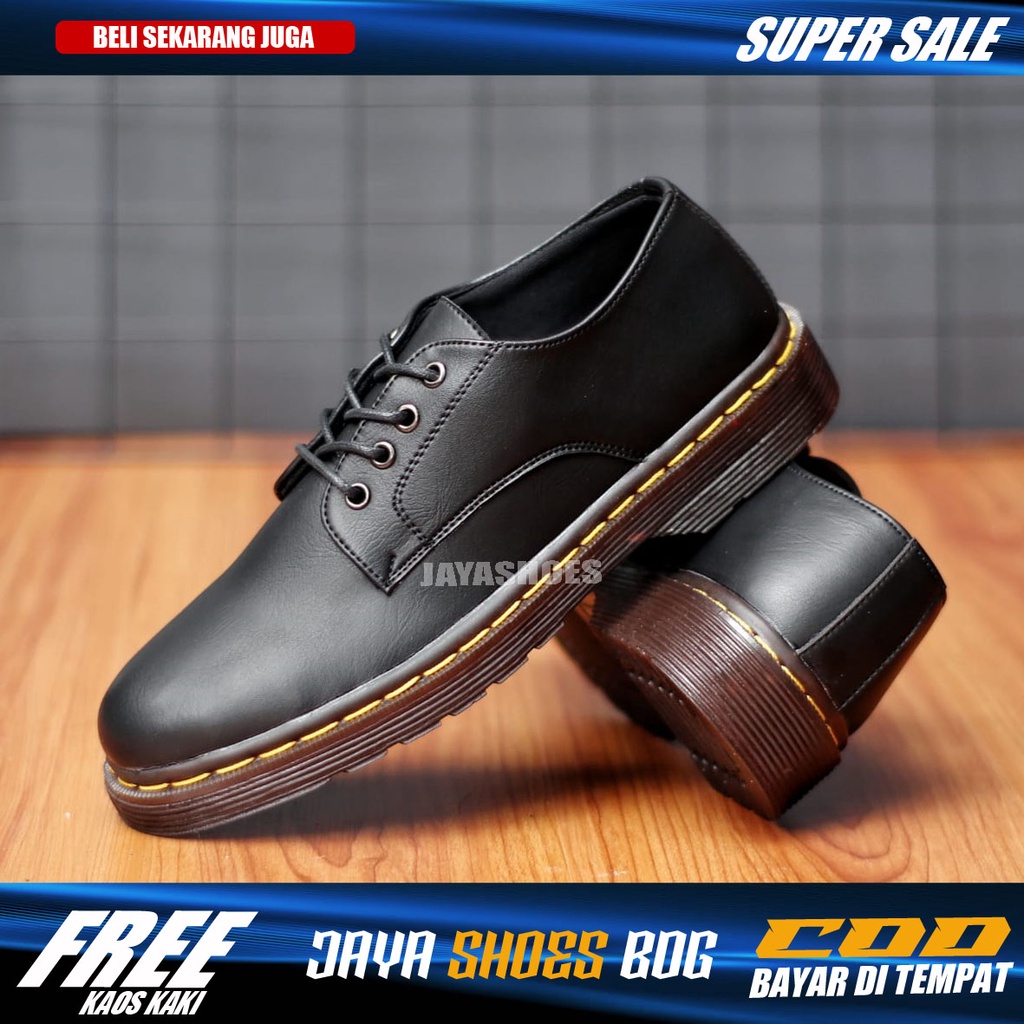 OLIVER Sepatu Formal Pria Pantofel Kerja Kuliah Hitam Resmi Original Footwear