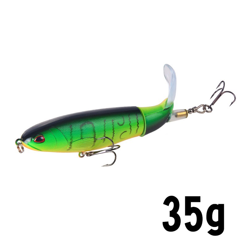 Umpan Pancing Popper Fishing Lure Bentuk Ikan Long Tall 35G - SCF3109 - Green