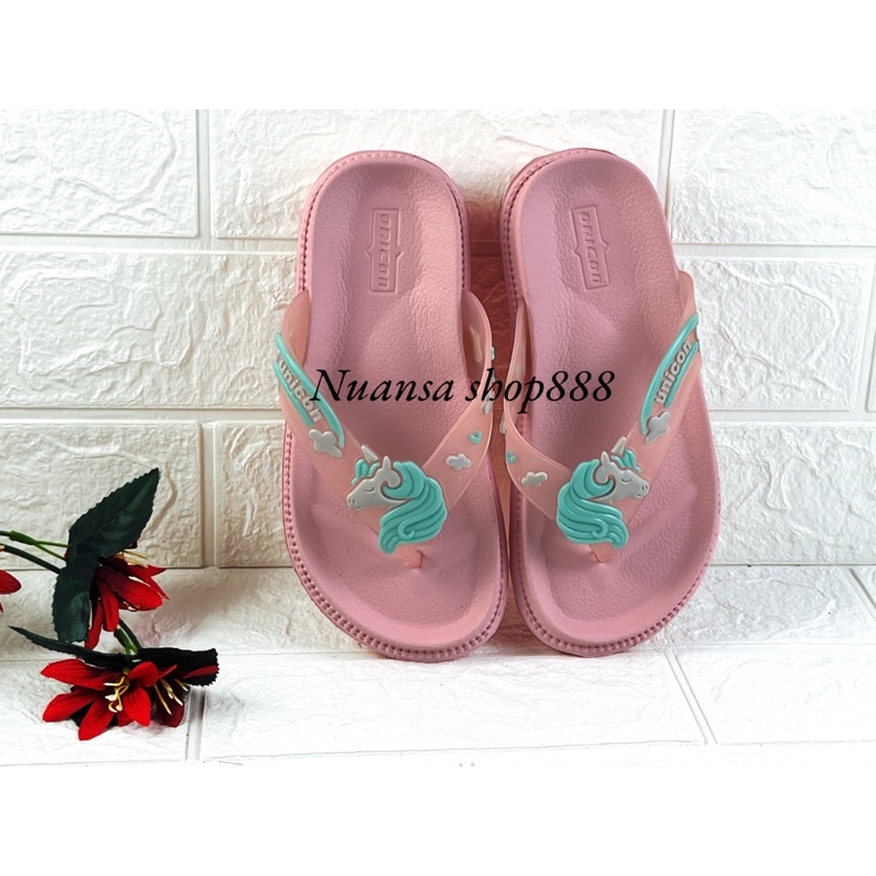 Sandal Jepit Anak Perempuan Bahan Karet/Unicorn Ukuran 24-35(137-1,237-1)