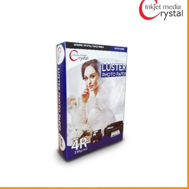 

Crystal Profesional Luster Photo Paper 240g 4R Isi 100 Lbr untuk PM520