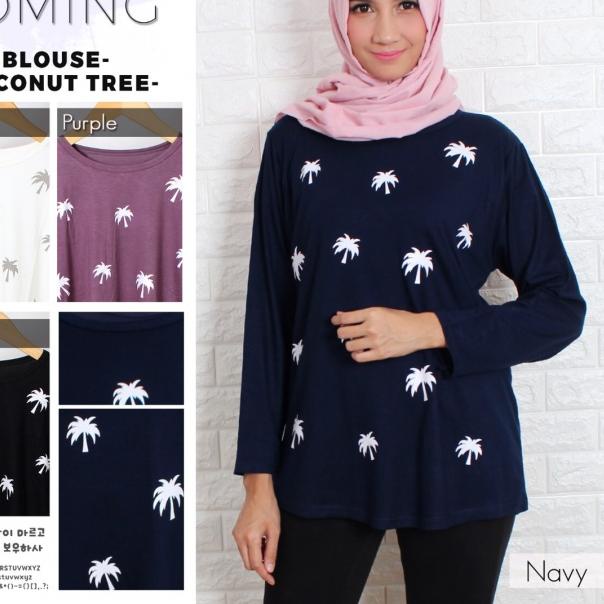 Kaos blus cewe gendut big size kekinian fashion muslim coconu