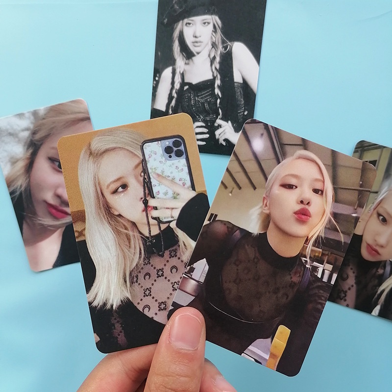 5pcs / set Kartu Pos Foto Kpop BLACKPINK LISA JENNIE JISOO Untuk Koleksi