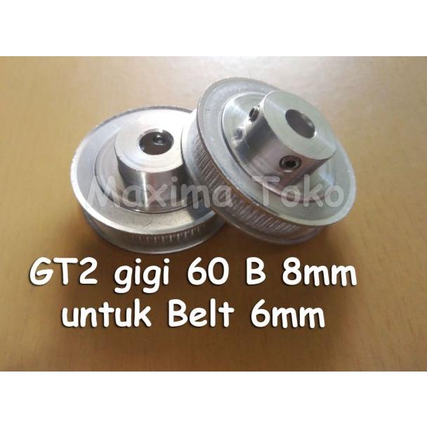 Timing Pulley GT2 60 Teeth Bore 8mm 2GT 60T