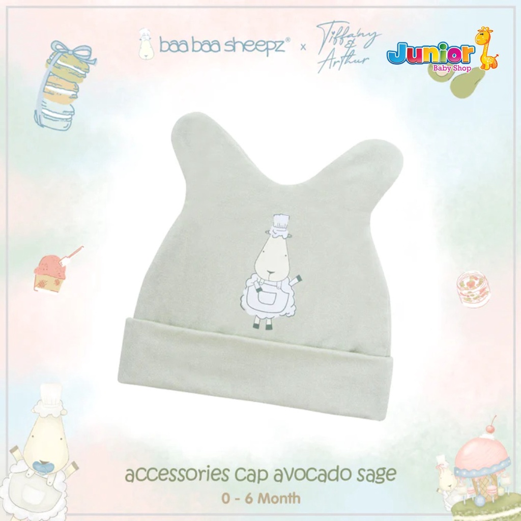 Baabaasheepz Cap X Tiffany&amp;Arthur Baabaachef - Topi Bayi