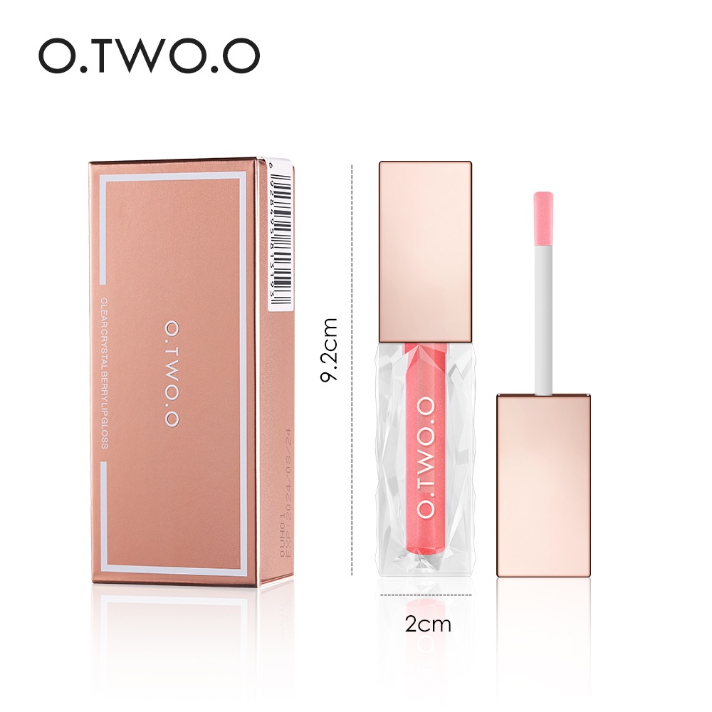[100% ORIGINAL][READY STOCK]O.TWO.O Clear Crystal Berry Lip Gloss |  Lip Cream Long Lasting/TAHAN LAMA/TAHAN AIR