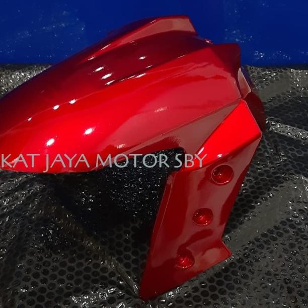 SPAKBOR / SLEBOR UNIVERSAL MODEL NINJA 250 FI LUBANG 3 PLASTIK - Putih, Non Bubble