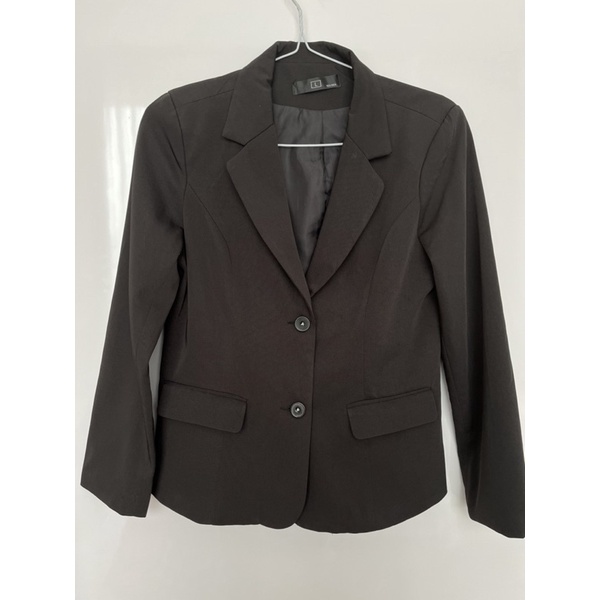 [preloved] L Black Blazer