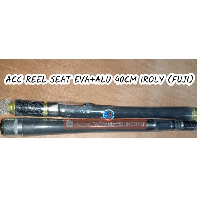 reel seat fuji carbon set eva spon hitam komplit