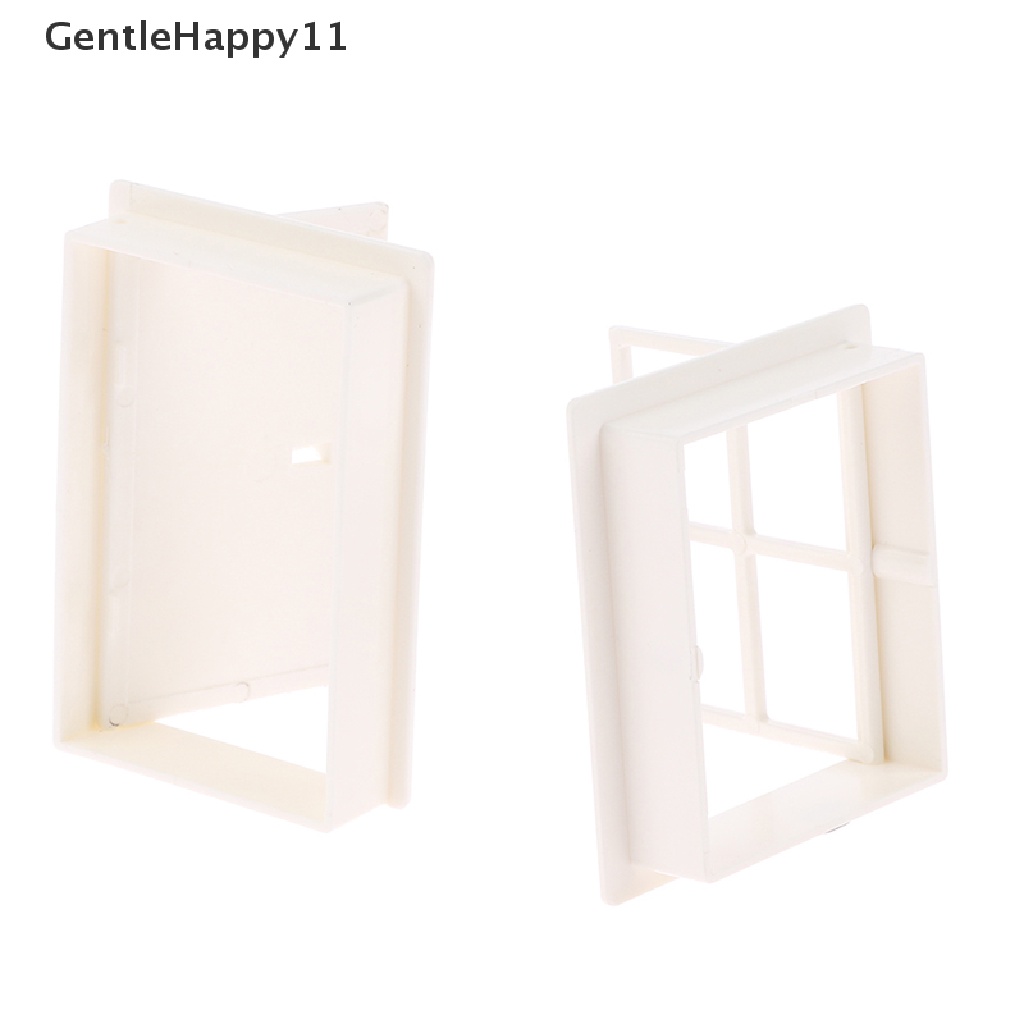 Gentlehappy Miniatur Pintu / Jendela villa Bahan Plastik Untuk Dekorasi Rumah