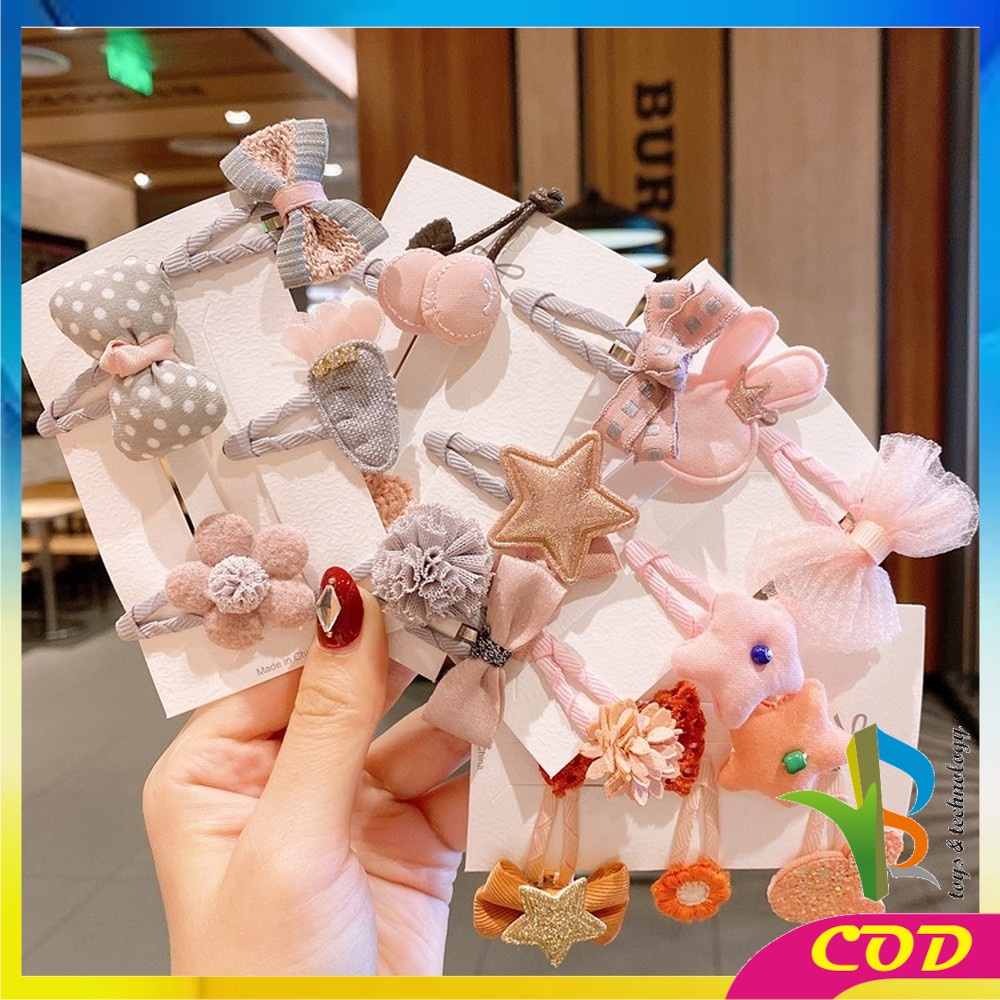 RB-C340-C342 Jepit Rambut Anak Lucu Set 10 IN 1 / Baby Hair Clip Ala Korea / Jepit Rambut Korea Anak / Jepitan Rambut Anak Korea Fashion / Hair Pin Rambut / Hair Clips