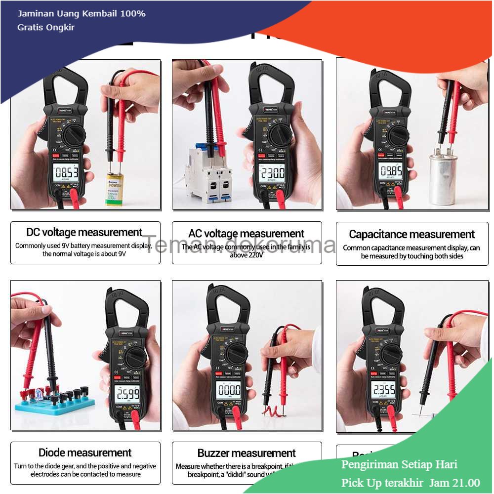 TD - PR2 ANENG Digital Multimeter Voltage Tester Clamp - ST209