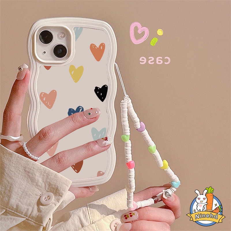 Case Pelindung Ponsel Desain Hati Warna Putih Untuk Realme 10 9 Pro+ C35 C33 C31 C30 C30s C21 C21Y C25Y C25 C25s C20 C20A C17 Realme C15 C12 C11 8 8i 7i 5 5i 5s 6i C3 Narzo 50i 50A Prime Milky White Oil Painting Love Heart Phone Case Shockproof Soft Case