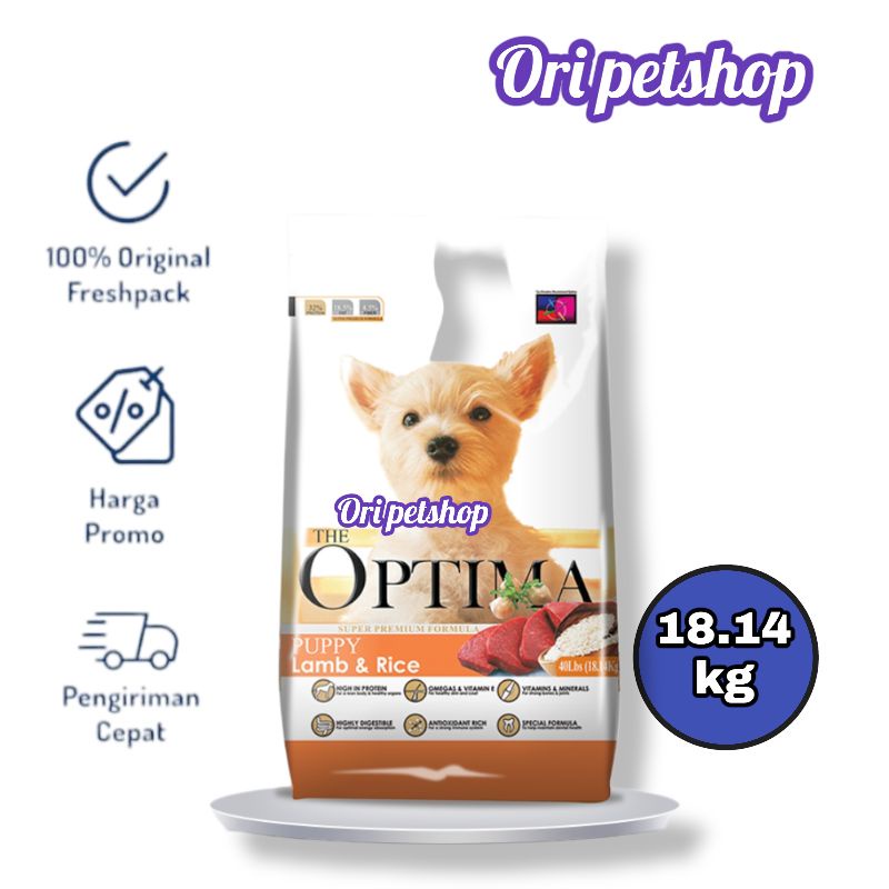 Gojek Grab optima Puppy Lamb And Rice 18kg PROMO!!!dog food puppy 18kg