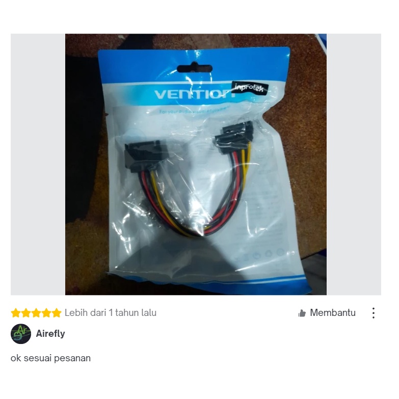 Vention Kabel Power SATA Extension HDD 15-Pin SATA 3.0 III Hard disk