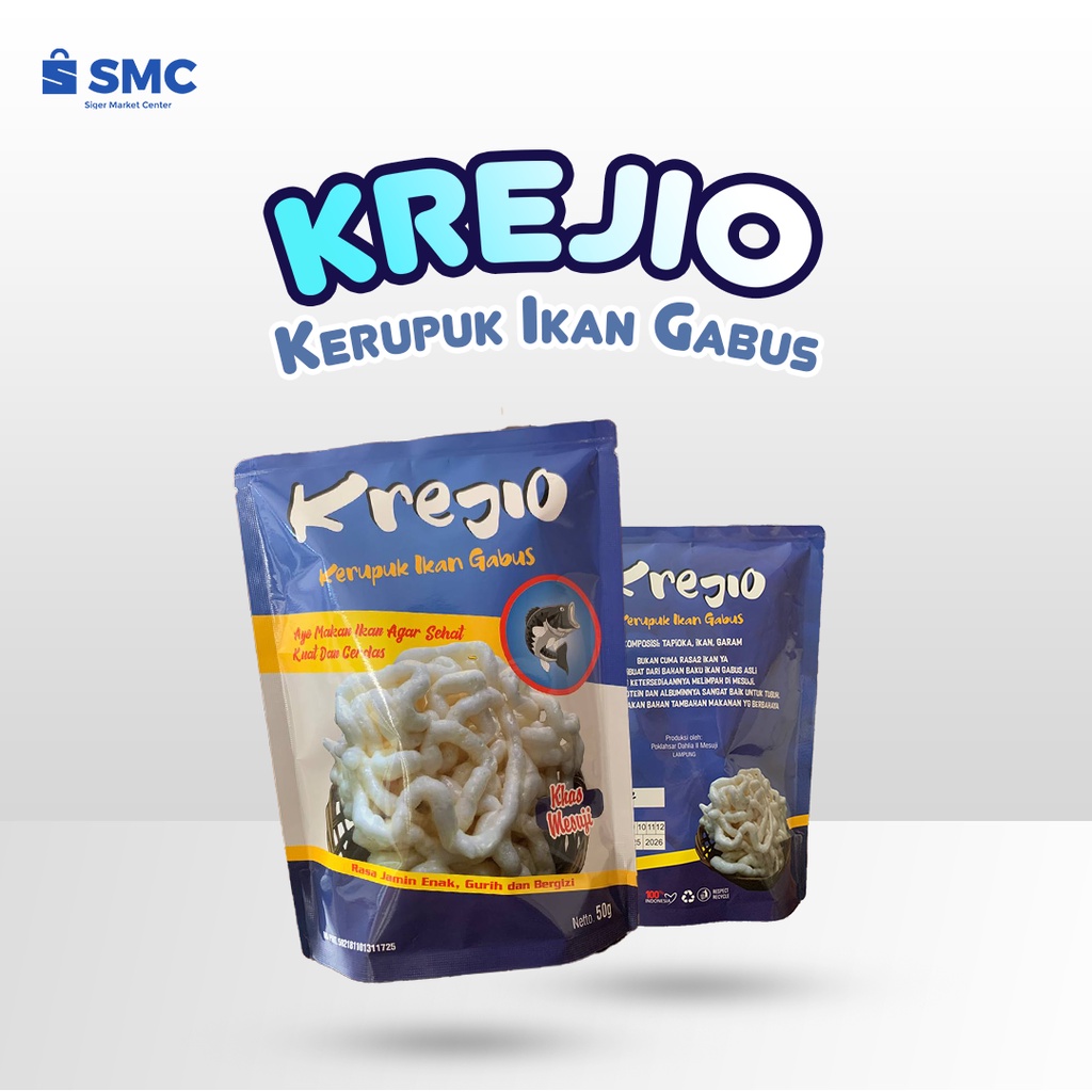 

Kerupuk Ikan Gabus Krejio Enak Gurih Renyah Makanan Ringan Murah 50 gram
