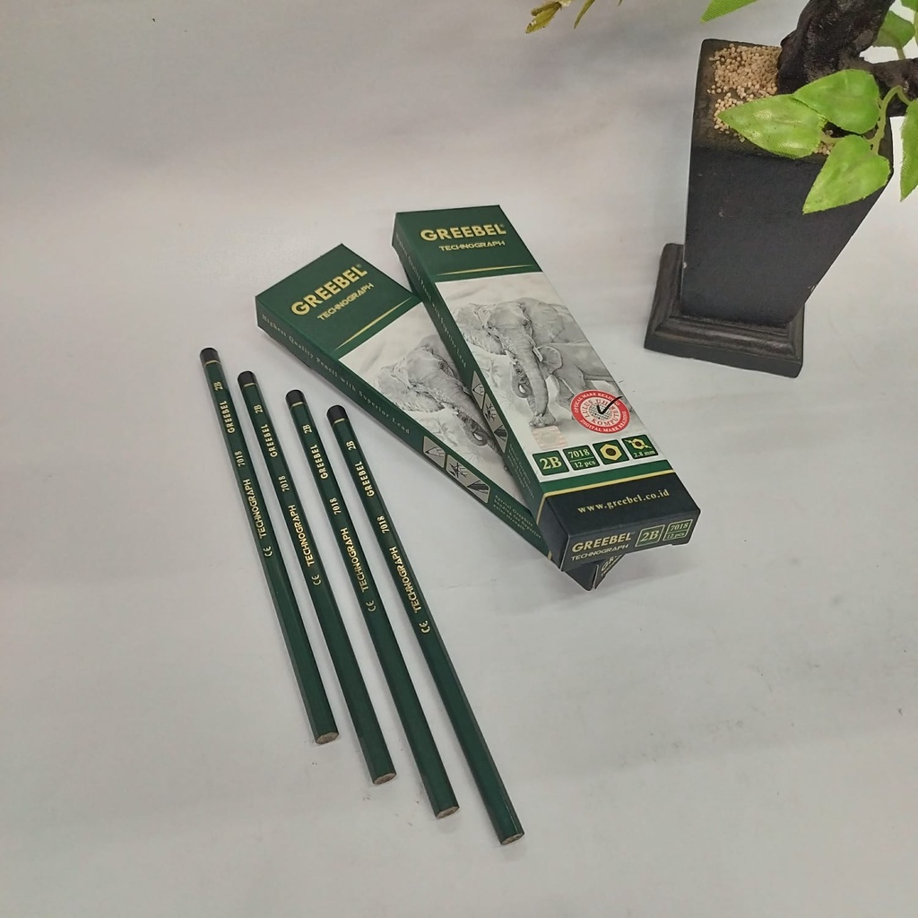 

Pencil / Pensil 2B Greebel Technograph 7018