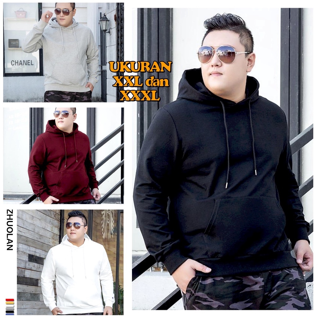 MUKZHOP - HOODIE POLOS JUMBO / hoodie kece / fashion keren / hoodie cowok / hoodie cewek / unisex / terbaru