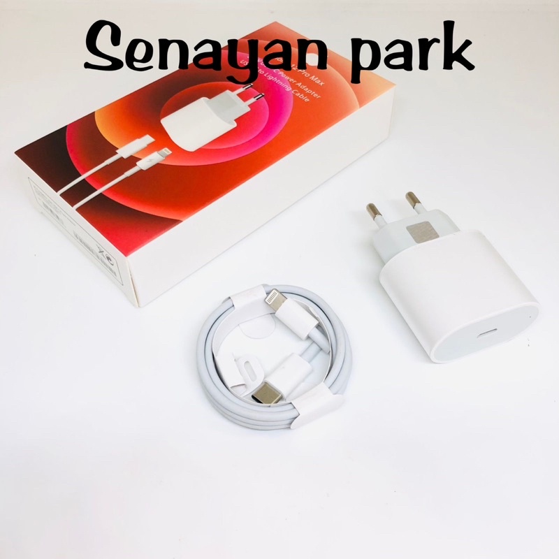 Charger 20w new red pack plus kabel c-to-ios Promo By Sen Charger Termurah