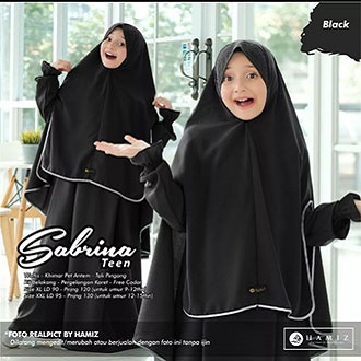 GAMIS ANAK TERBARU  SABRINA GAMIS SYAR.I ANAK SIZE M - XL