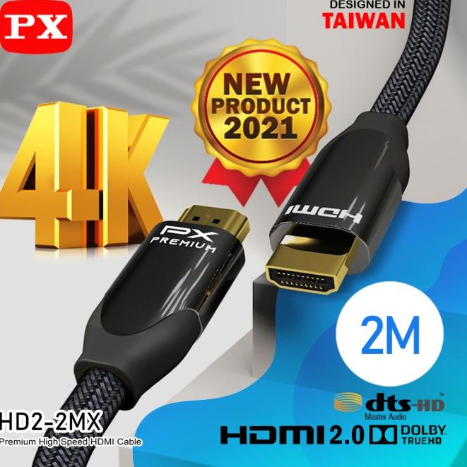 Kabel HDMI Ultra HD 4K High Speed HDR Nylon Braided 2M PX HD2-2MX
