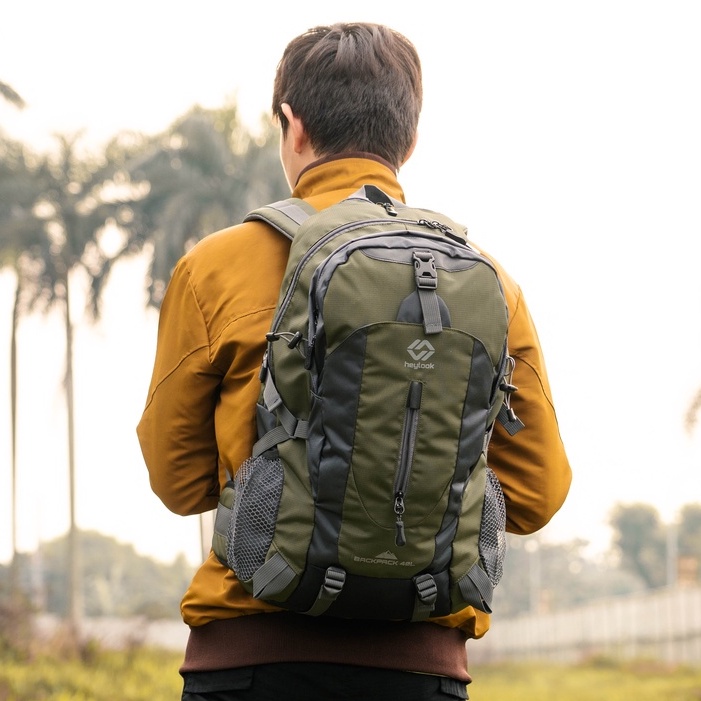 Tas Carrier Ransel Camping 40 Liter Tas Gunung Outdoor gear Pendaki Adventure Hiking Travelling Muat Banyak