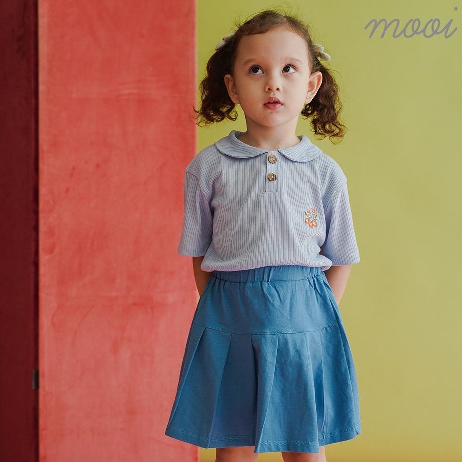 Mooi Laura Rib Top / Mooi Atasan Anak Perempuan 1-5 Tahun