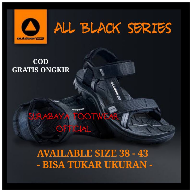 Outdoor Adventure Colloseum II All Black | Sandal Outdoor Adventure Colloseum II
