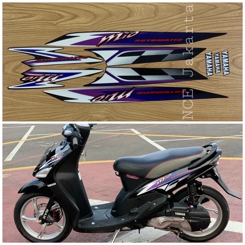 STIKER STRIPING MIO SPORTY 2003 HITAM