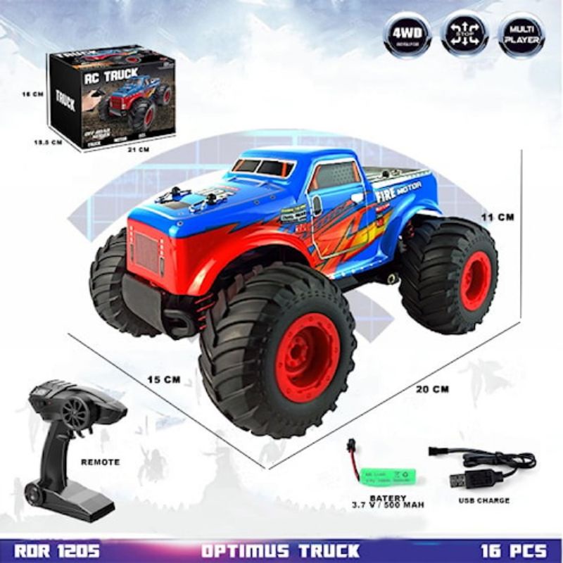PROMO RDR1205 Optimus Truck RC Offroad 4X4 4WD Buggy Rock Crawle
