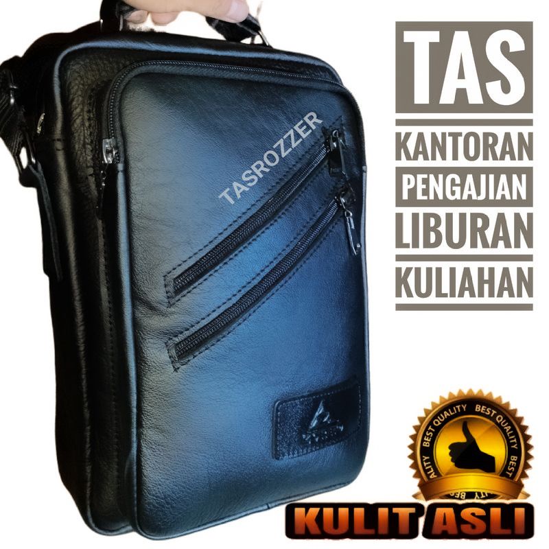 Tas selempang kulit asli 100% new model bagus