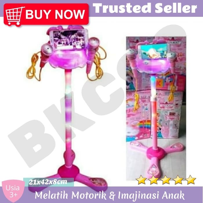 B19 Mainan Anak Mic Anak Mainan Karoke Anak Karoke Mic Microphone Main