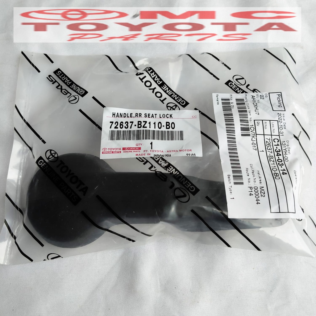 Handle Jok Belakang Tengah Avanza Calya Rush 72637-BZ110-B0