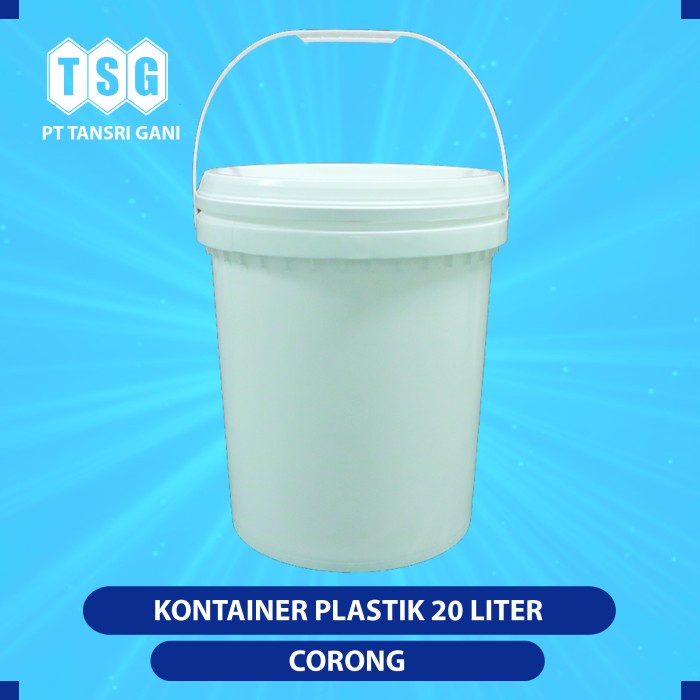 Ember Pail 20 L (Tutup Corong) / Ember Plastik Cat / Makanan (Baru)