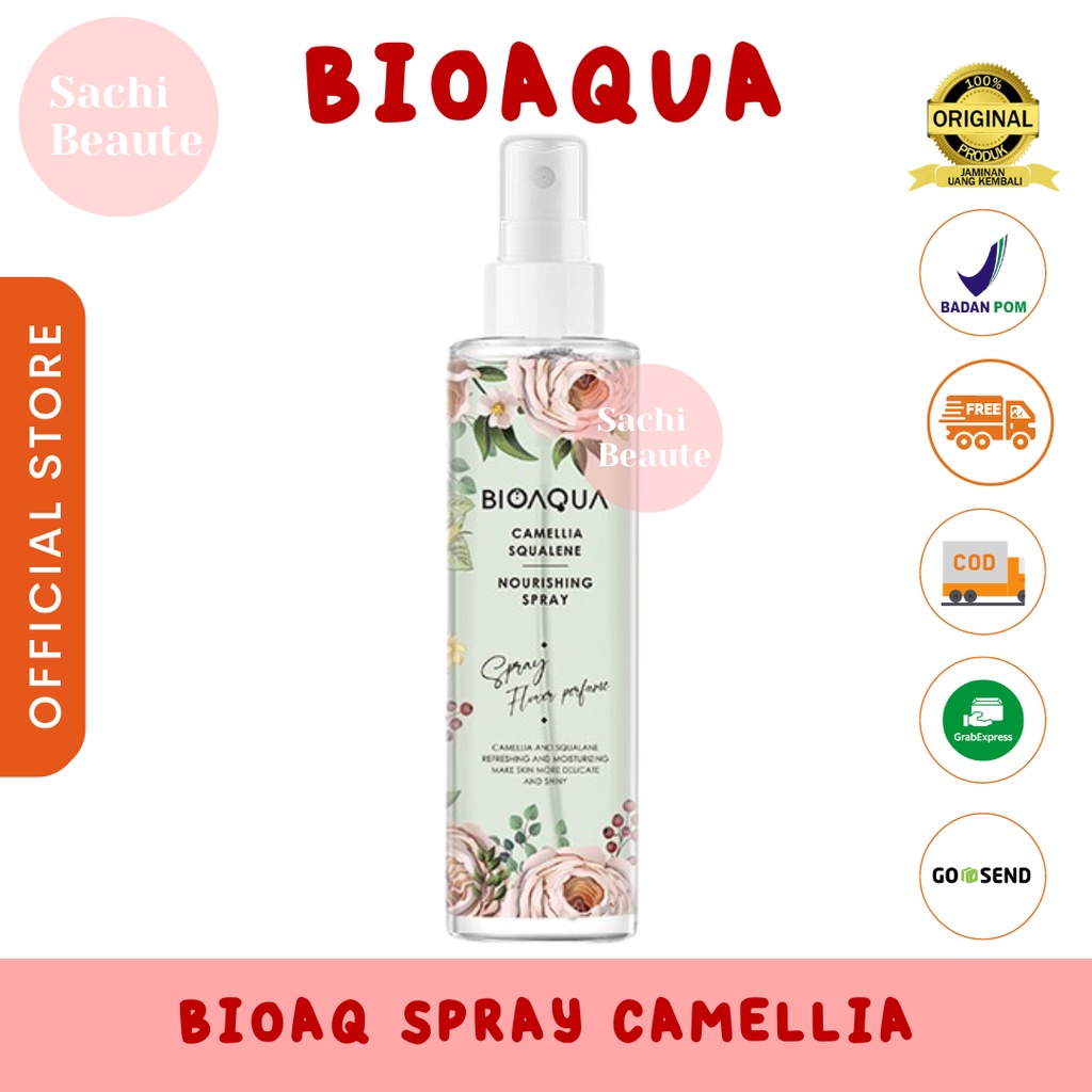 BIOAQUA Bio Aqua Face Mist Spray Wajah Portable 150ml Hydrating/Brightening/Soothing - Camellia