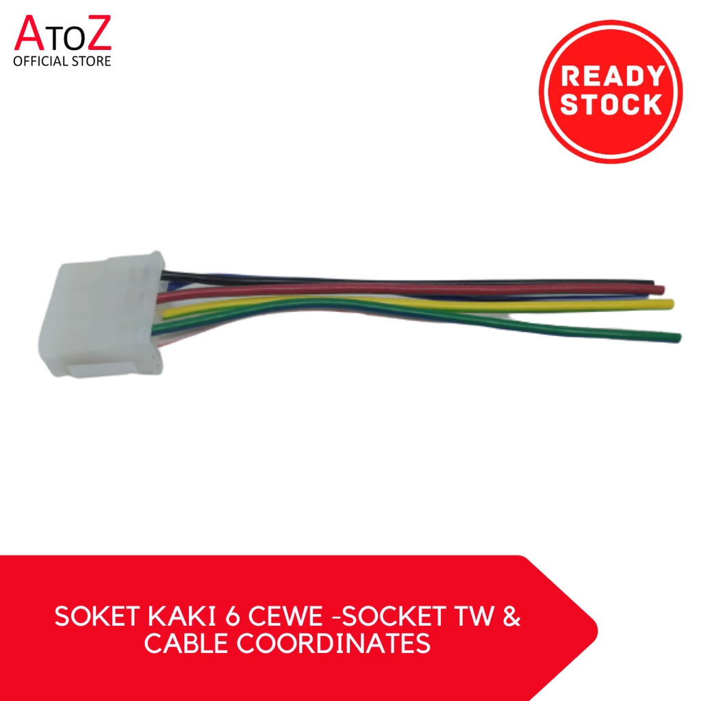SOKET KAKI 6 CEWE -SOCKET TW & CABLE COORDINATES