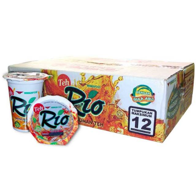 

( 1 DUS ISI 24 PCS ) TEH RIO GELAS 180 ML