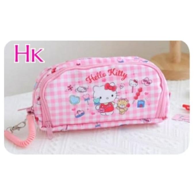 

Tempat pensil resleting Hello Kitty Melody Korumi Pom Cinamoroll Po