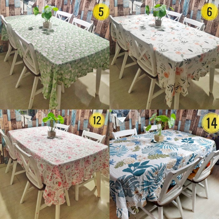 Shafiyyah.sarban Taplak Meja Makan Rempel/Rumbai