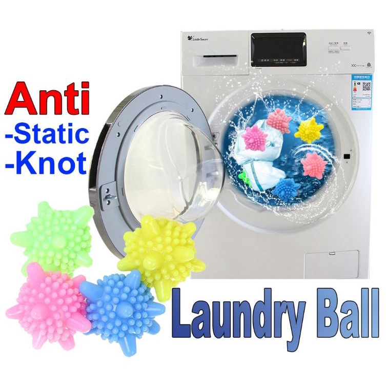 Magic Laundry Ball Silicone Anti Winding Clothes yWash Bola Laundry / Bola Karet Pembersih Cucian / Karet Pembersih Baju Mesin Cuci Pengering [MF]