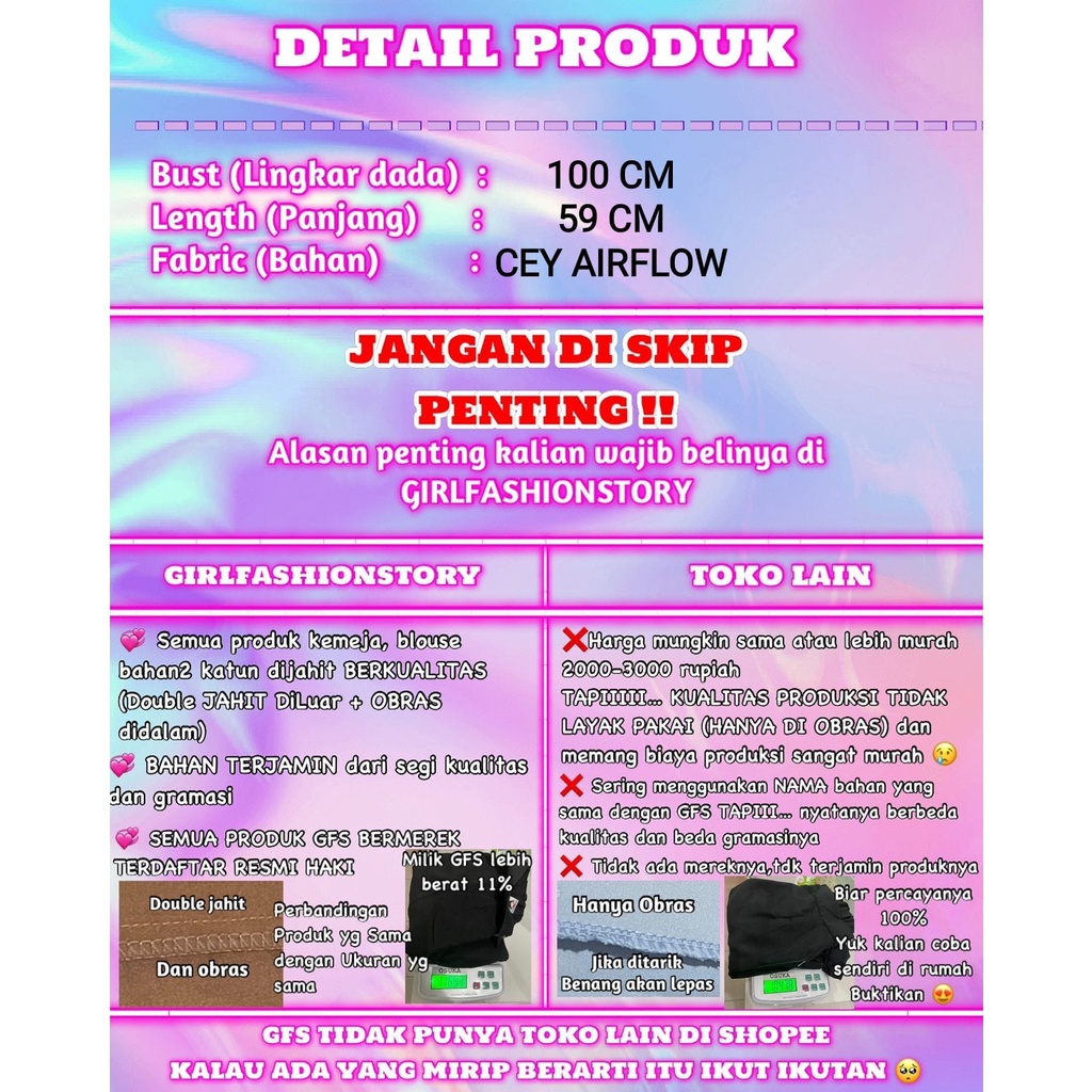 GFS NAMIA CRINCLE BLOUSE KERUT