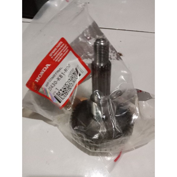 gigi rasio as roda gardan belakang honda beat  beat fi scoopy fi vario 110 fi