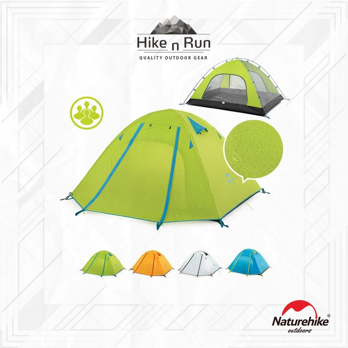 Tenda Camping Tenda Naturehike Tent 2018 4P-Series Nh18Z044-P