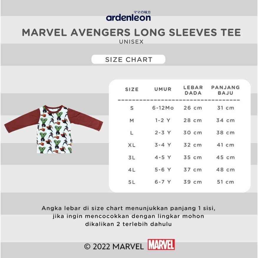 Ardenleon Marvel Avengers Long Sleeves Tee