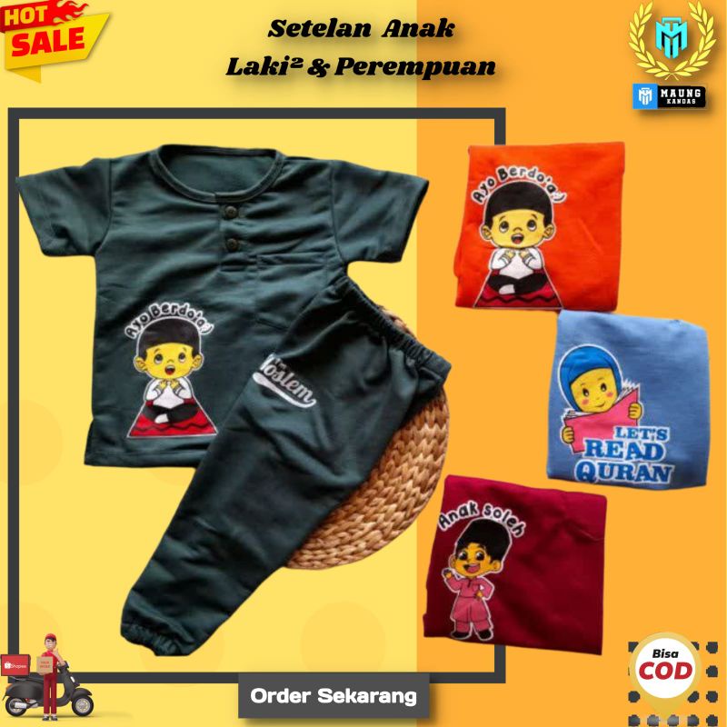 Setelan Baju Anak Kiano Muslim 1-5 Tahun