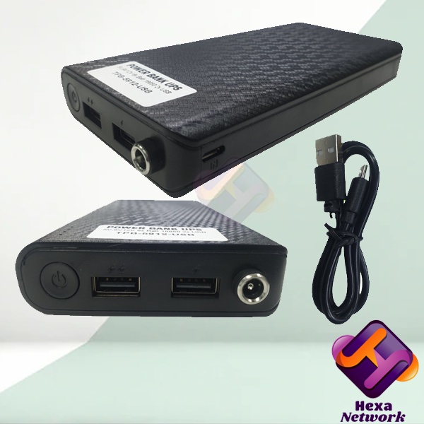 TPB-5912-USB Smart Portable Mini UPS DC USB 5V,9V,12V 6x Batt 18650