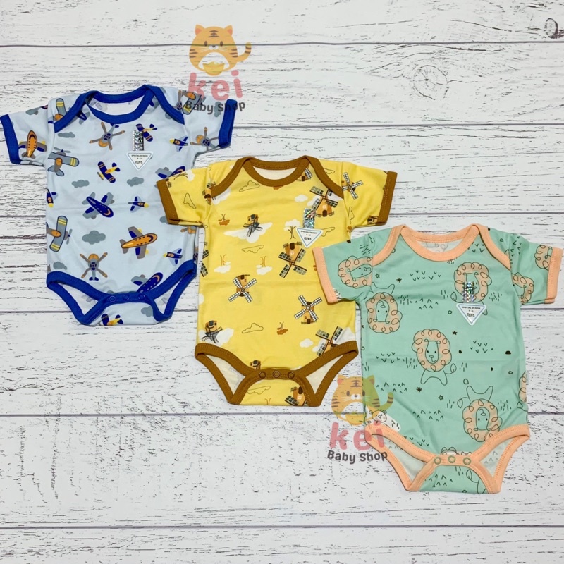 Nova Jumper Bayi Karakter - Romper Bayi Nova Best Buddies - Baju Kodok Bayi 0-3 3-6 6-9 Bulan