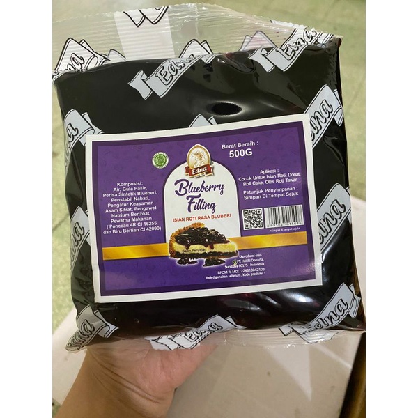 

Edna Bluebeery Filling / Selai Blueberry 500g