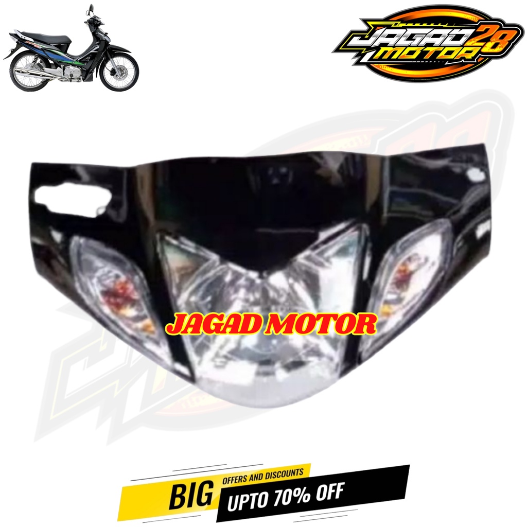 Batok Kepala Depan Honda Karisma X Karisma D Hitam Set Reflektor Lampu Depan + Sen / Batok Kepala Set Reflektor Lampu Depan Plus Sein Honda Karisma X Karisma D Hitam / Batok Kepala Depan Honda Karisma X Karisma D Hitam Plus Lampu Depan Dan Sen