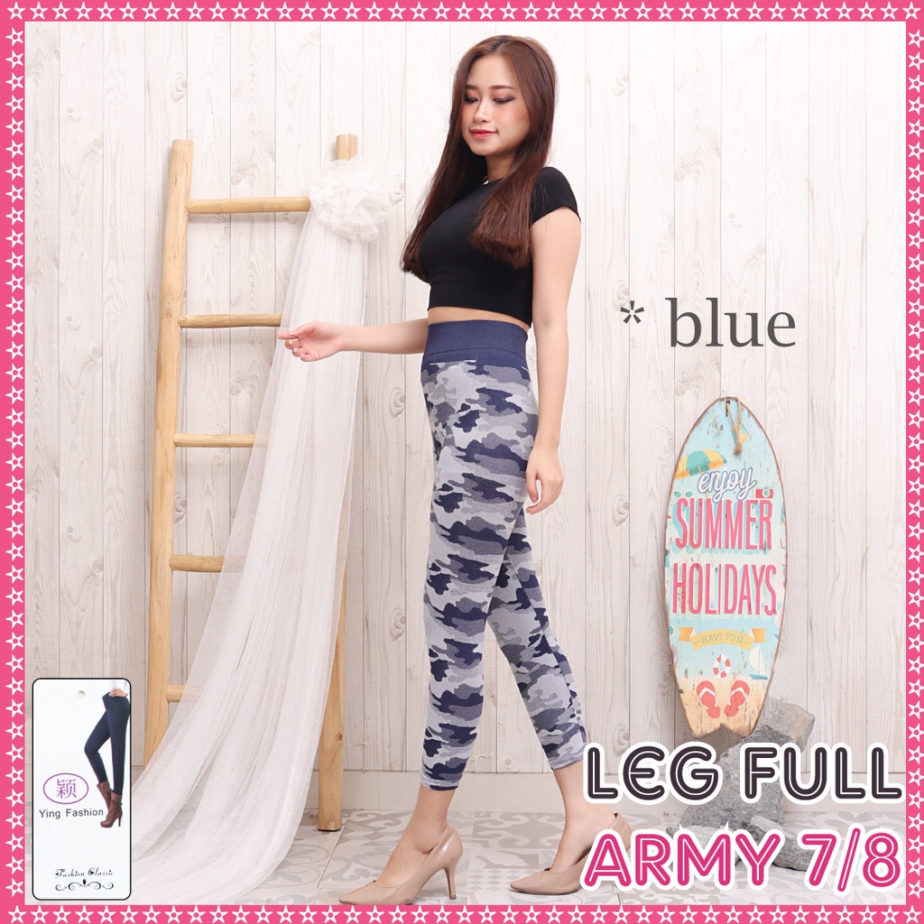 Legging Army PENDEK 7/8 / Leging import wanita / legging army pendek / legging jumbo wanita